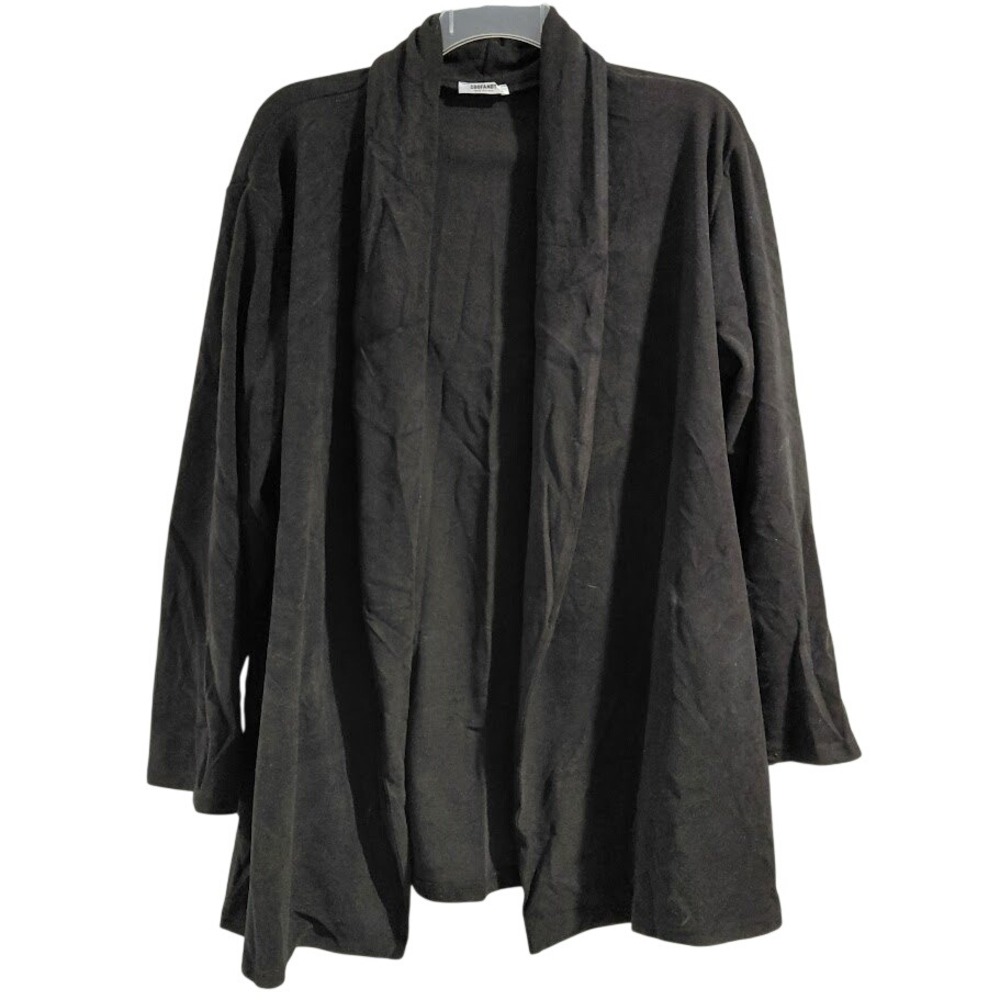 COOFANDY Black Open Front Long Sleeve Cardigan Sweater Women's Size M